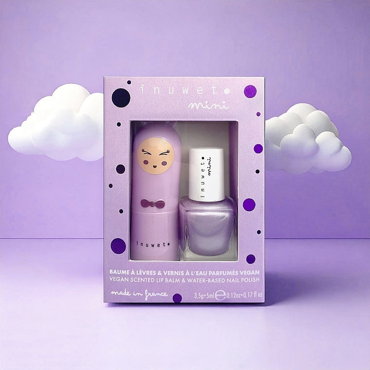 Inuwet Lip & Nail Duo Gift Set - Violet