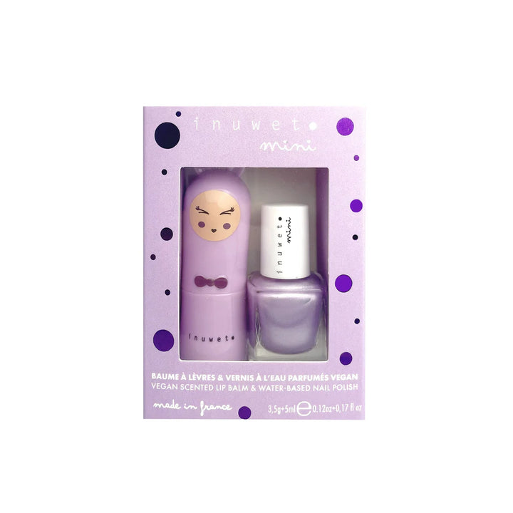 Inuwet Lip & Nail Duo Gift Set - Violet