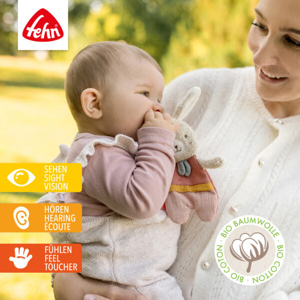 FehnNATUR Crinkle Hare Sensory Toy