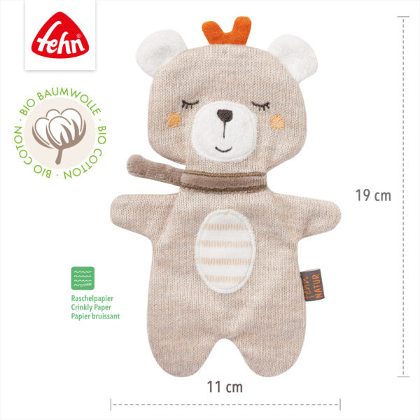 FehnNATUR Crinkle Teddy Sensory Toy