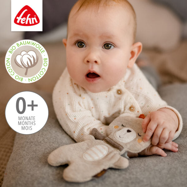 FehnNATUR Crinkle Teddy Sensory Toy