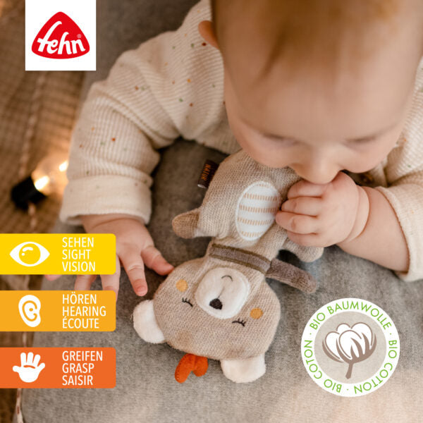 FehnNATUR Crinkle Teddy Sensory Toy