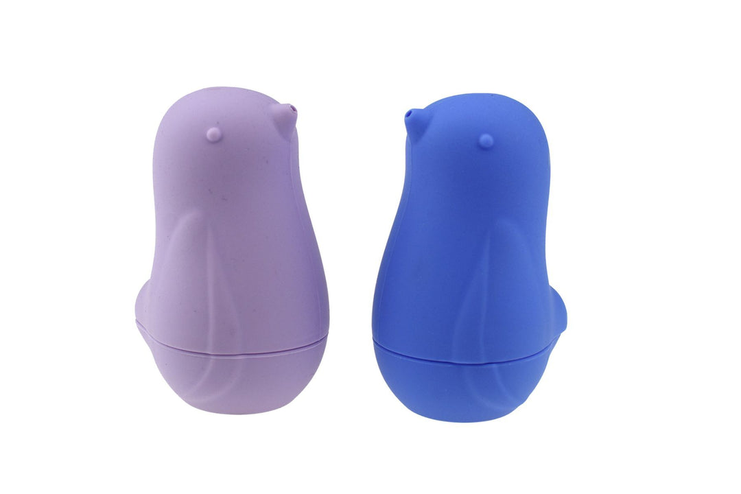 Silicone Bath Birds Pouring 2 Pack - Lilac & Indigo