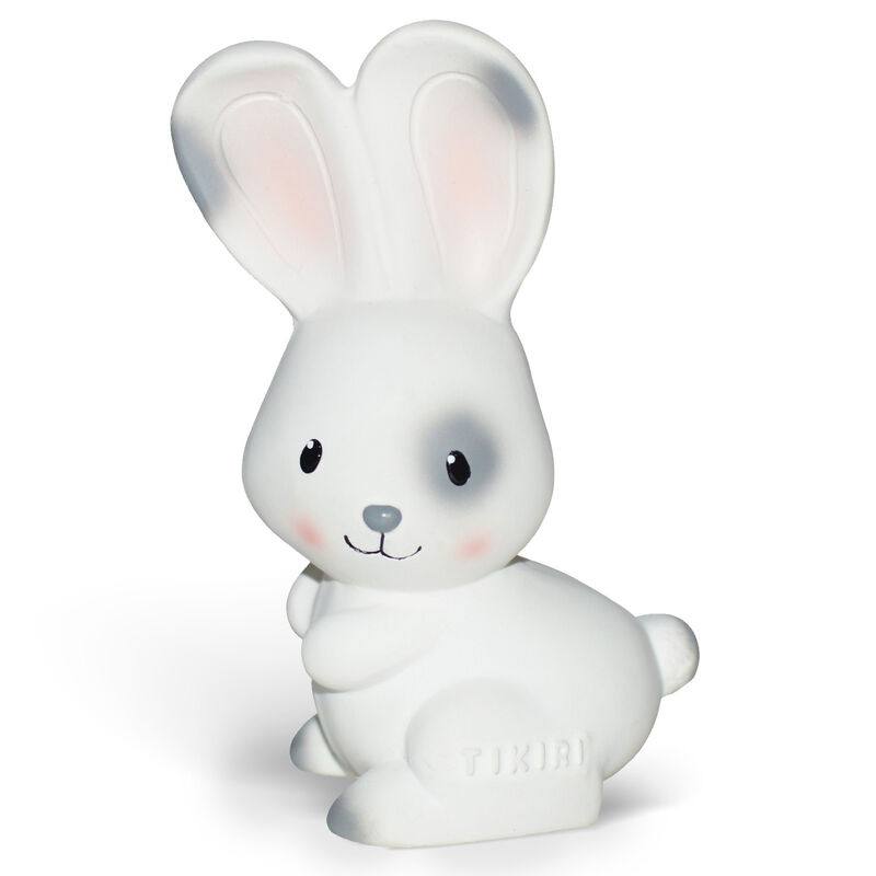 Tikiri Natural Rubber Teether Rattle & Bath Toy - Bunny