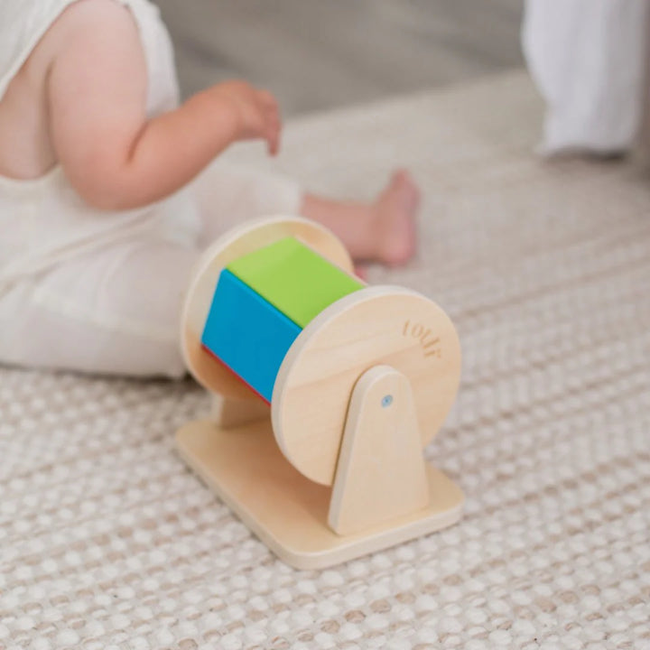 Totli Wooden Spinning Drum Toy