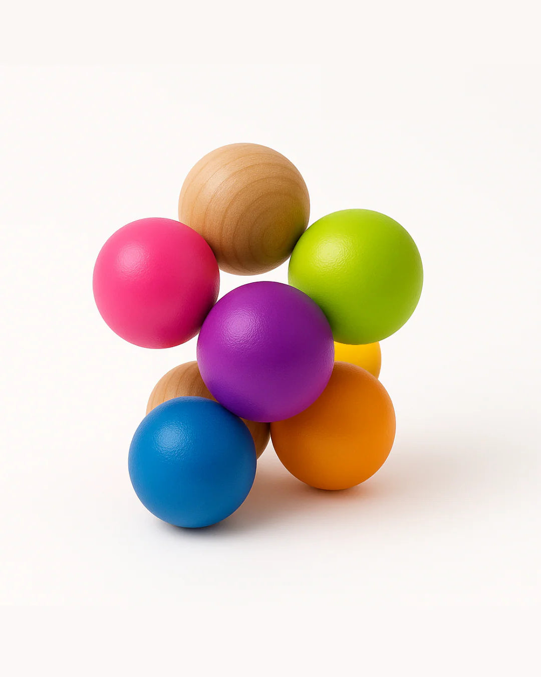 Totli Montessori Style Wooden Grasping Beads