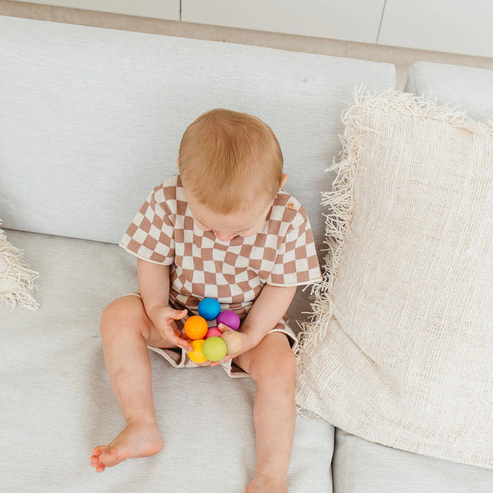 Totli Montessori Style Wooden Grasping Beads