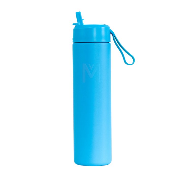 MontiiCo Fusion 700ml Insulated Sipper Lid Drink Bottle | Coastal
