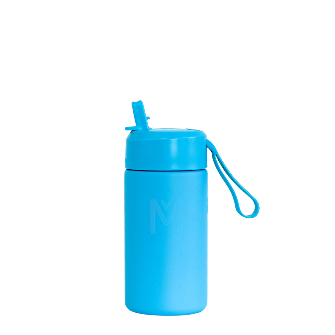 MontiiCo Fusion 350ml Insulated Sipper Lid Drink Bottle | Coastal