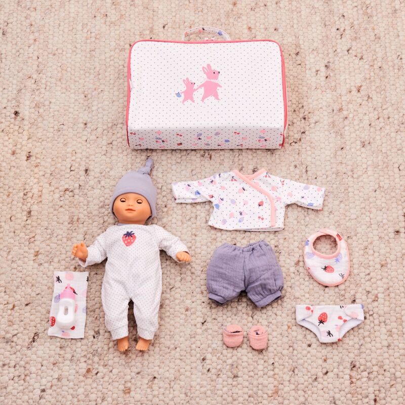 Pomea Soft Body Doll & Accessory Suitcase