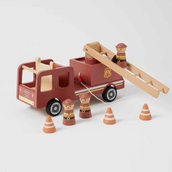Wooden Fire Truck Play Set The Thrifty Mumma