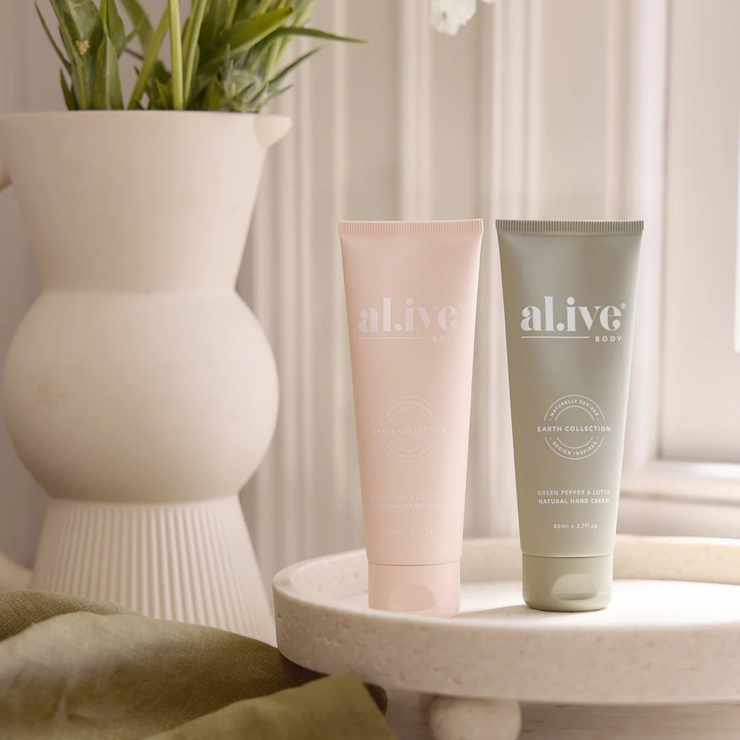 al.ive Body Hand Care Duet - Applewood & Goji Berry + Green Pepper & Lotus