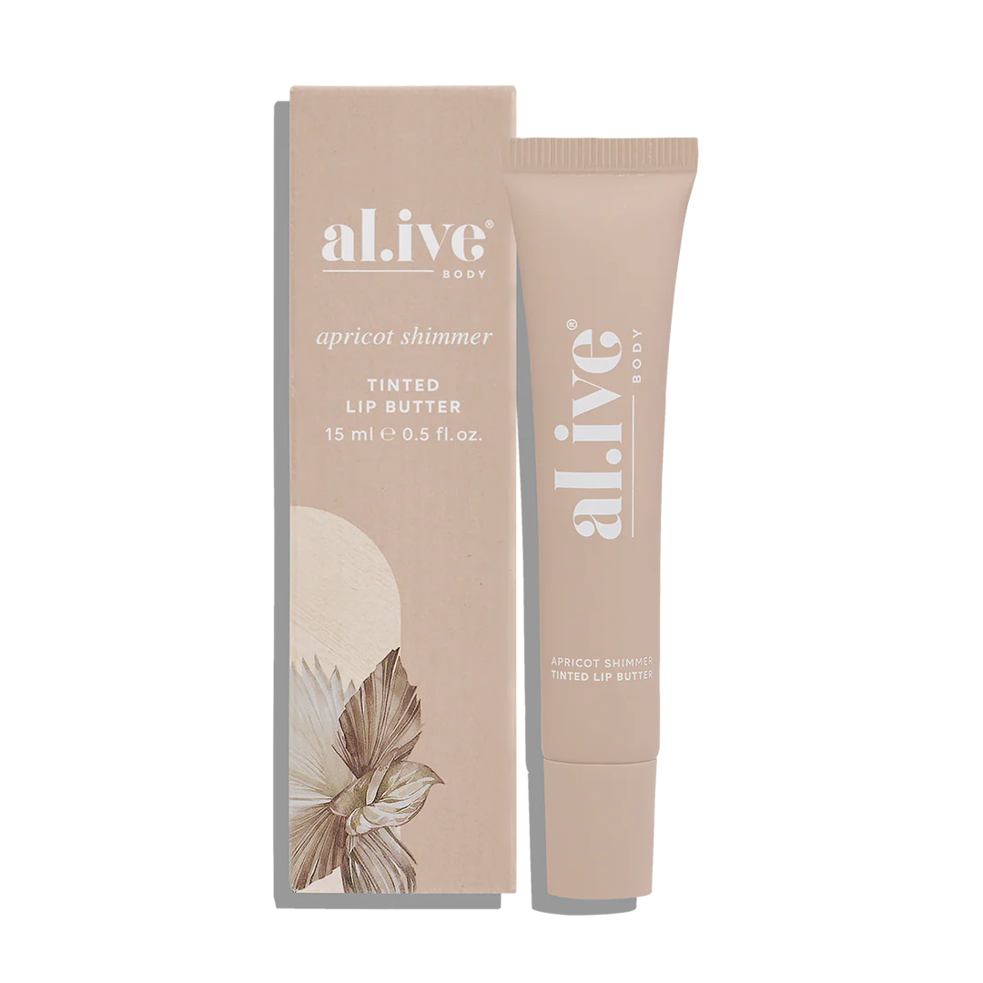 al.ive body Tinted Lip Butter - Apricot Shimmer