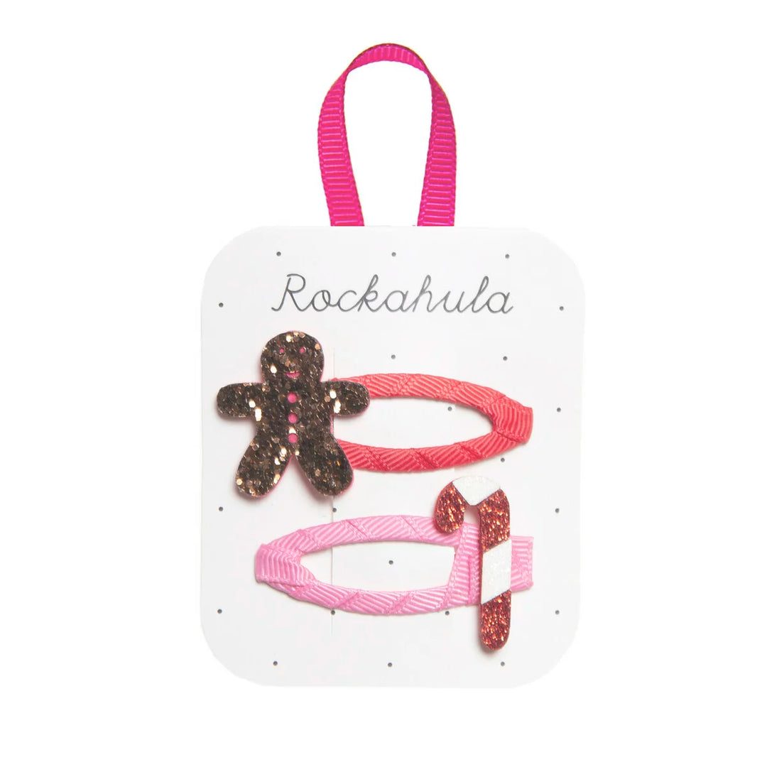 Rockahula Christmas Gingerbread & Candy Cane Clips