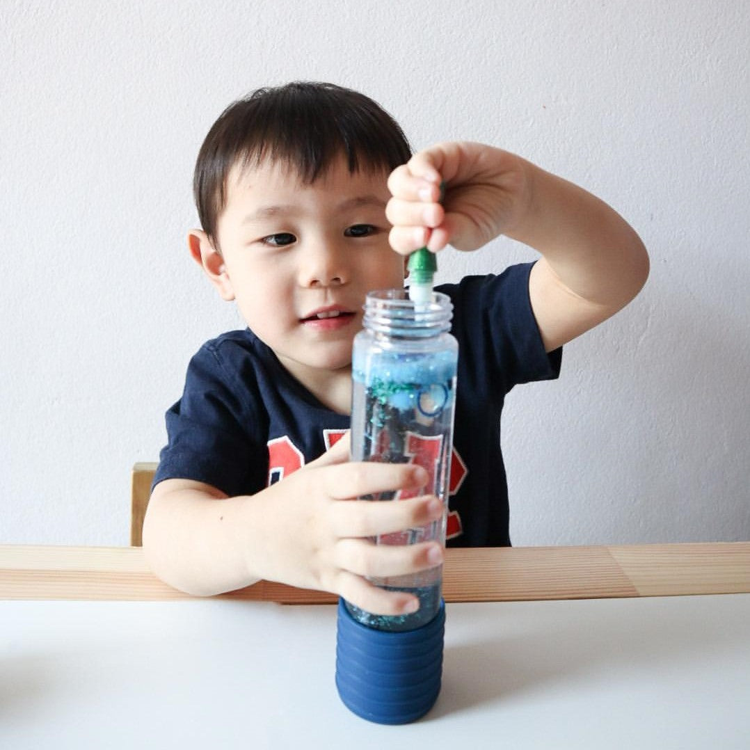 Jellystone DIY Calm Down Sensory Bottle - Blue