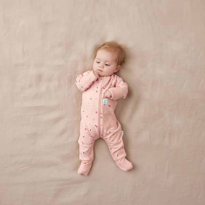 ergoPouch Layer | Long Sleeve Zip Bodysuit 0.2 TOG - Daisies