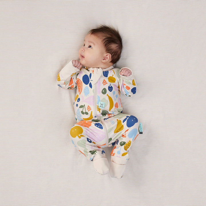 ergoPouch Layer | Long Sleeve Zip Bodysuit 0.2 TOG - Fruit Salad