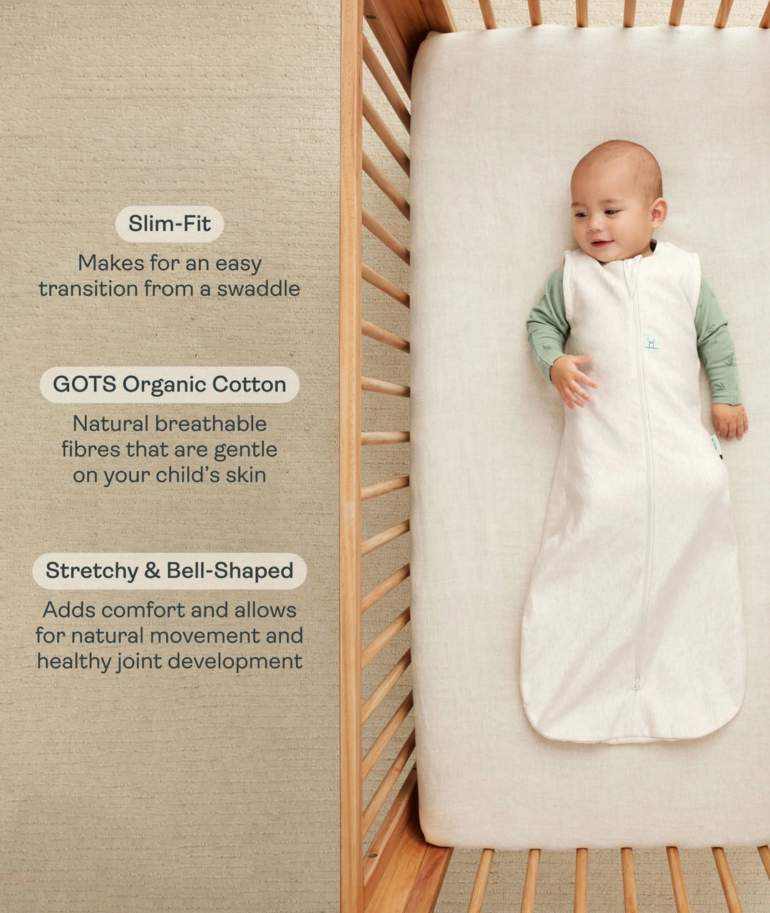 ergoPouch Sleeping Bag TOG 0.2 - Oatmeal Marle