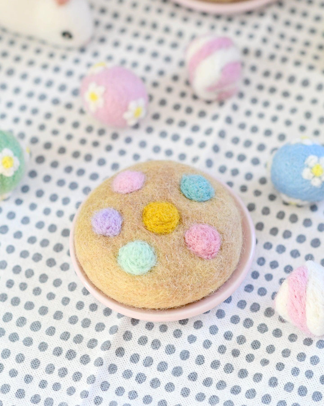 Felt M&M's Pastel Cookie Play Food