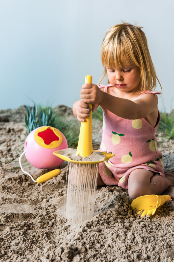 Quut Triplet Sensory Sand Toy - Yellow Stone