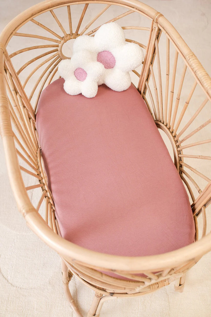 Kiin Organic Bamboo Cotton Change Pad & Bassinet Sheet - Heather