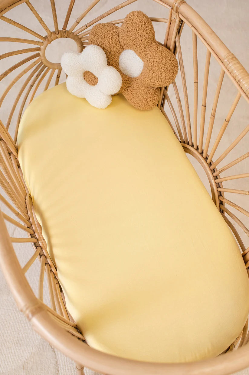 Kiin Organic Bamboo Cotton Change Pad & Bassinet Sheet - Buttercup