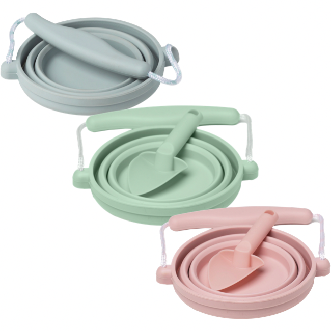Scrunch Seedling Pot and Trowel - Spearmint