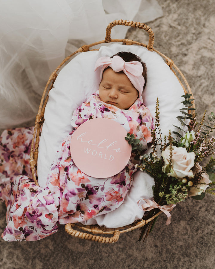 Snuggle Hunny Organic Cotton Muslin Wrap - Blushing Beauty