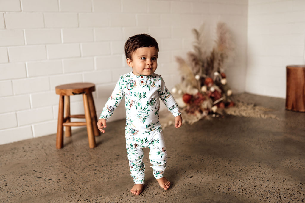 Snuggle Hunny Organic Growsuit - Eucalypt Size 0