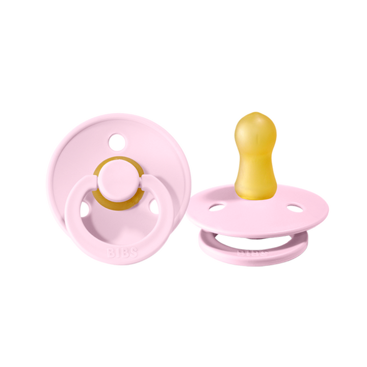 BIBS Round Colour Latex Dummies Twin Pack Size 2 (6-18 Months)