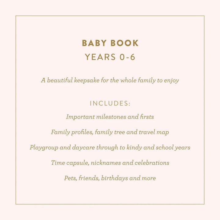 Fox & Fallow Baby Record Book - Powder