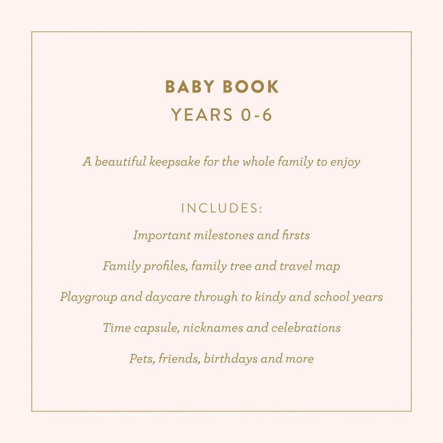 Fox & Fallow Baby Record Book - Biscuit