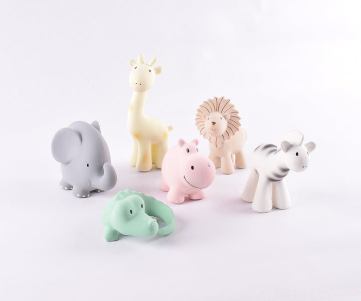 Tikiri My First Zoo Animals Natural Rubber Toys