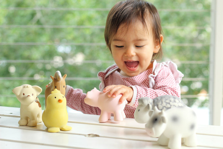 Tikiri My First Farm Animals Natural Rubber Toys