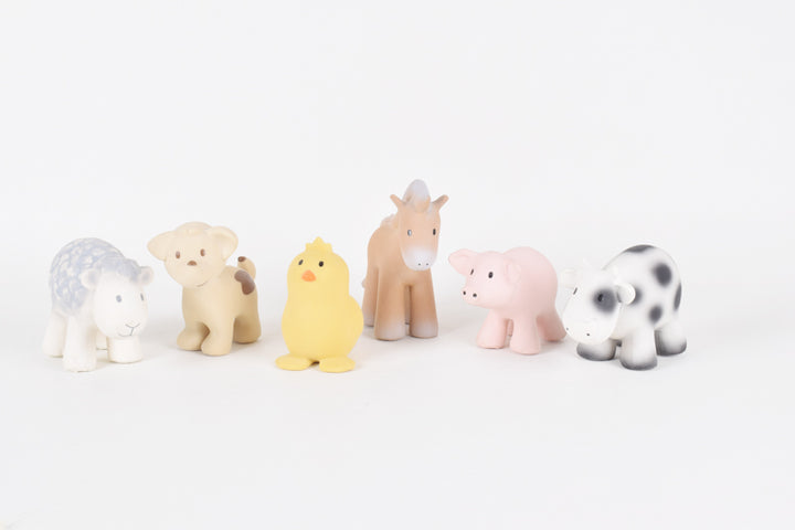Tikiri My First Farm Animals Natural Rubber Toys