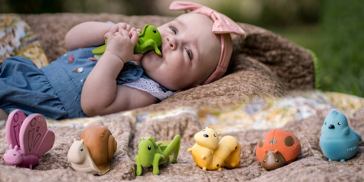 Tikiri My First Garden Friends Natural Rubber Toys