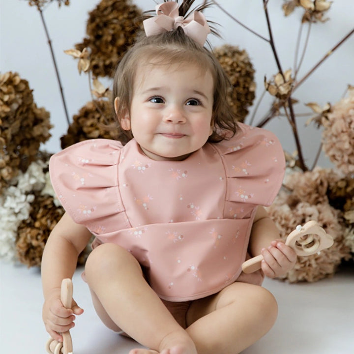 Snuggle Hunny Waterproof Frill Snuggle Bib - Daisy