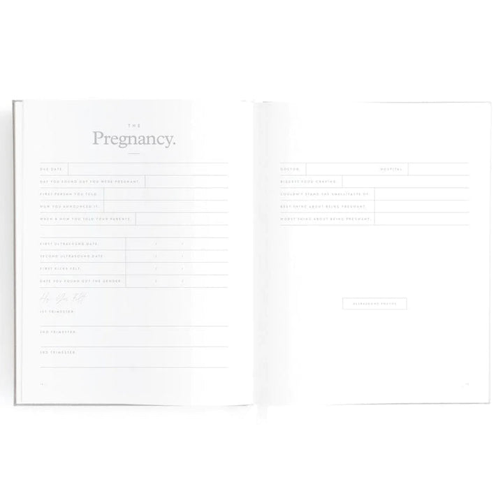 Fox & Fallow Baby Record Book - Grey