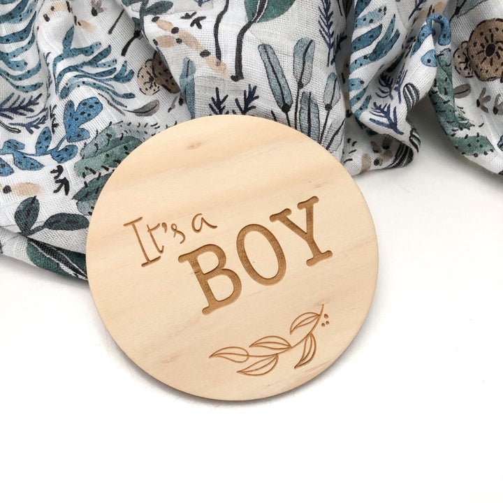 Assorted Timber Baby Milestone Announcement Plaques