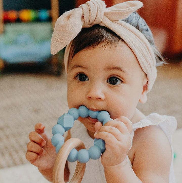 Jellystone Moon Teether Ring - Sage
