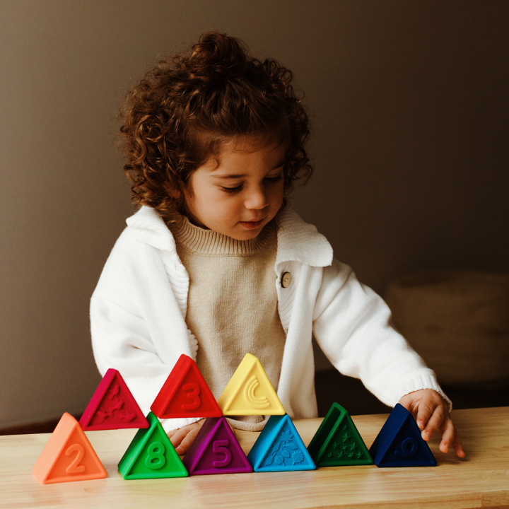 Jellystone TriBlox Sensory Play Blocks - Rainbow Bright