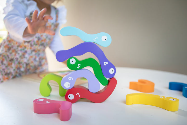 Wooden 123 Worm Puzzle