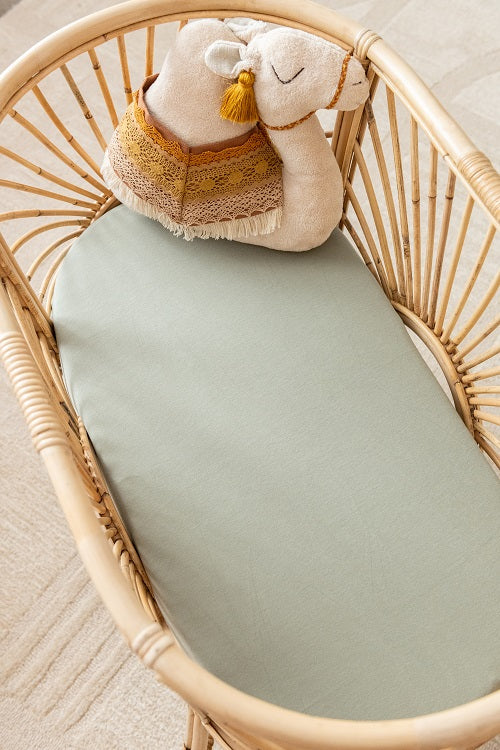 Kiin Organic Bamboo Cotton Change Pad & Bassinet Sheet - Sage