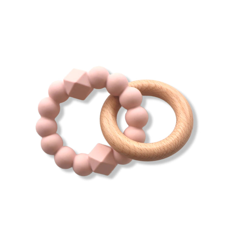 Jellystone Moon Teether Ring - Blush