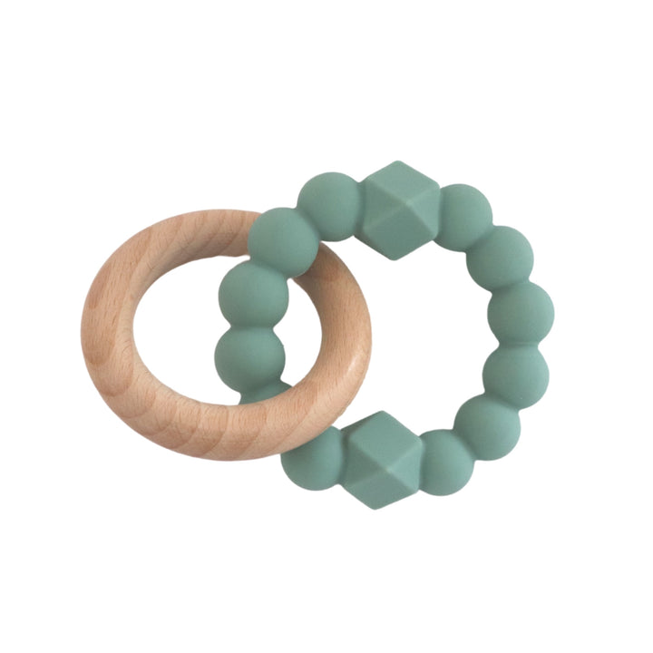 Jellystone Moon Teether Ring - Sage