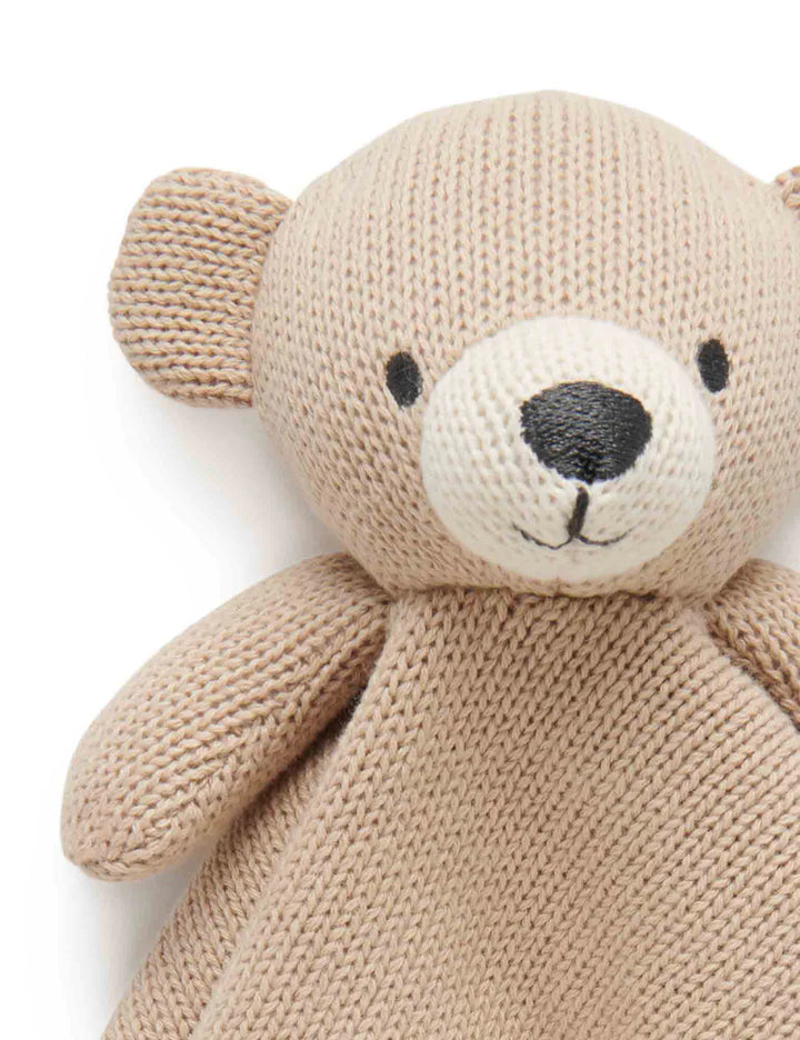 Purebaby Knitted Bear Comforter