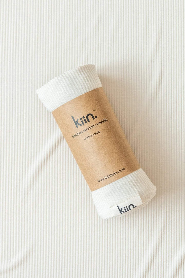 Kiin Organic Bamboo Stretch Swaddle - Ivory