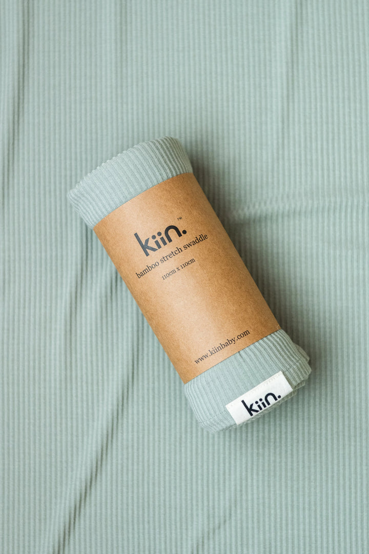 Kiin Organic Bamboo Stretch Swaddle - Sage