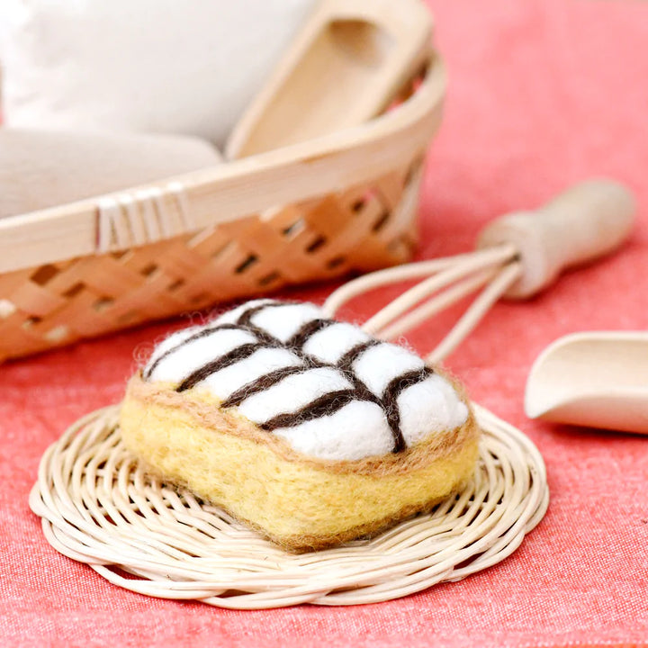 Felt Play Food | Vanilla Slice