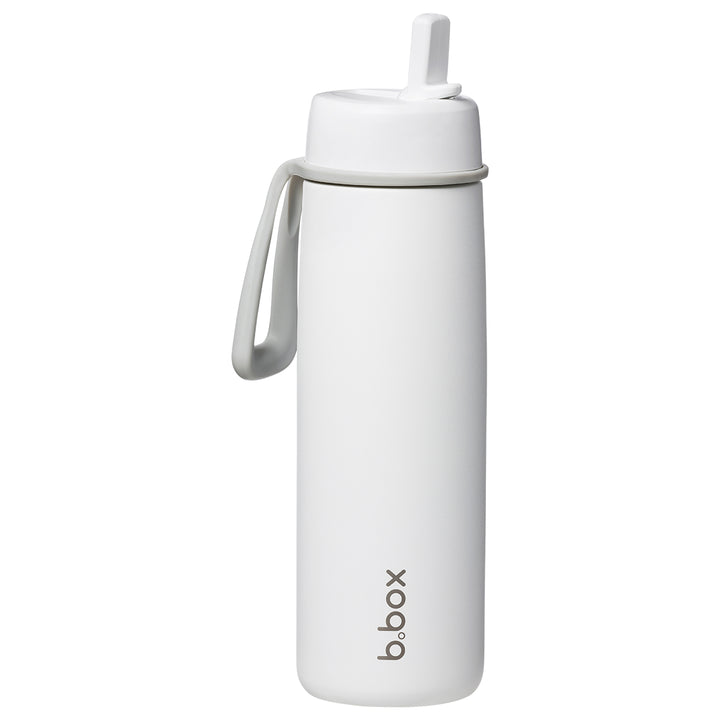 b.box Insulated Flip Top Drink Bottle 690ml - White